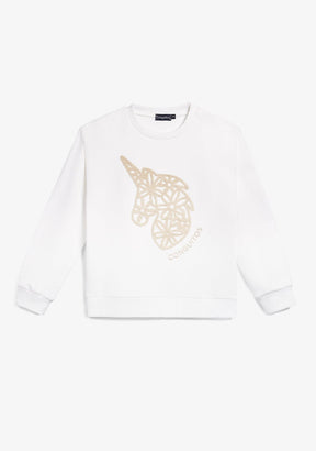 CONGUITOS TEXTIL ROPA / SUDADERAS / SUDADERAS SIN CAPUCHA White Unicorn Sweatshirt
