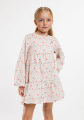 CONGUITOS TEXTIL ROPA / VESTIDOS / MANGA LARGA Beige Flowers Printed Dress