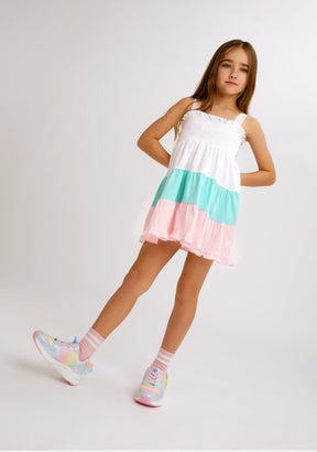 CONGUITOS TEXTIL ROPA / VESTIDOS Pink Block Dress