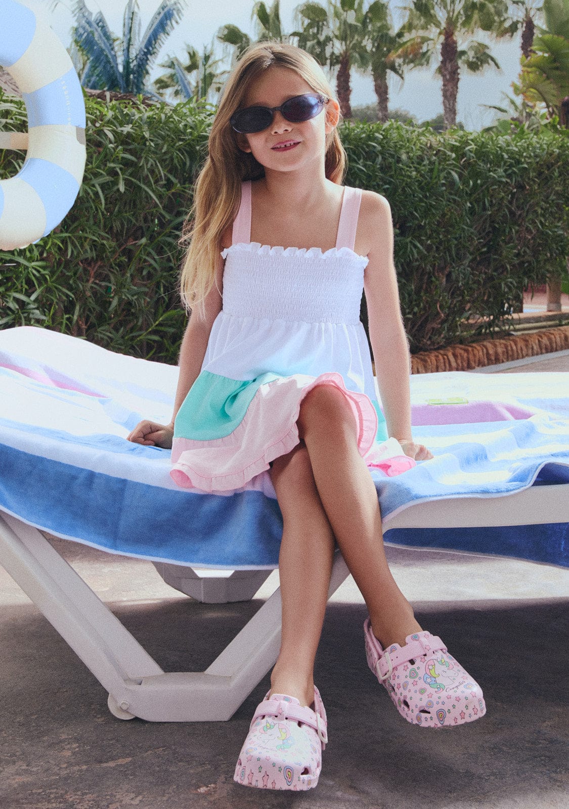 CONGUITOS TEXTIL ROPA / VESTIDOS Pink Block Dress