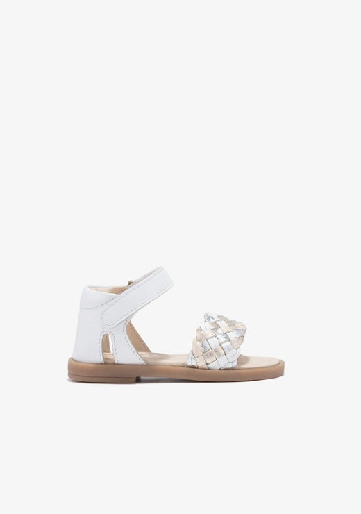 CONGUITOS TIRAS Baby´s White Braid Sandals