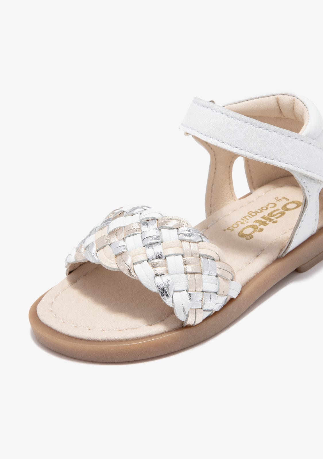 CONGUITOS TIRAS Baby´s White Braid Sandals