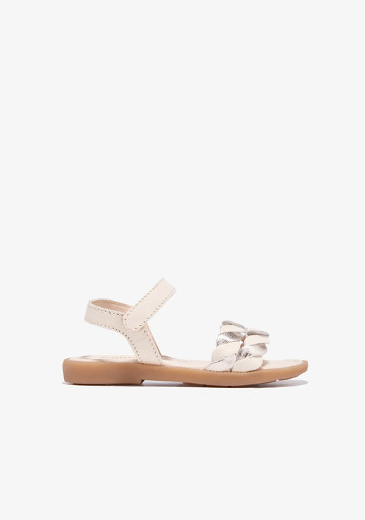 CONGUITOS TIRAS Beige Braid Sandals