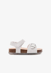 CONGUITOS TIRAS White Bio Texture Sandals