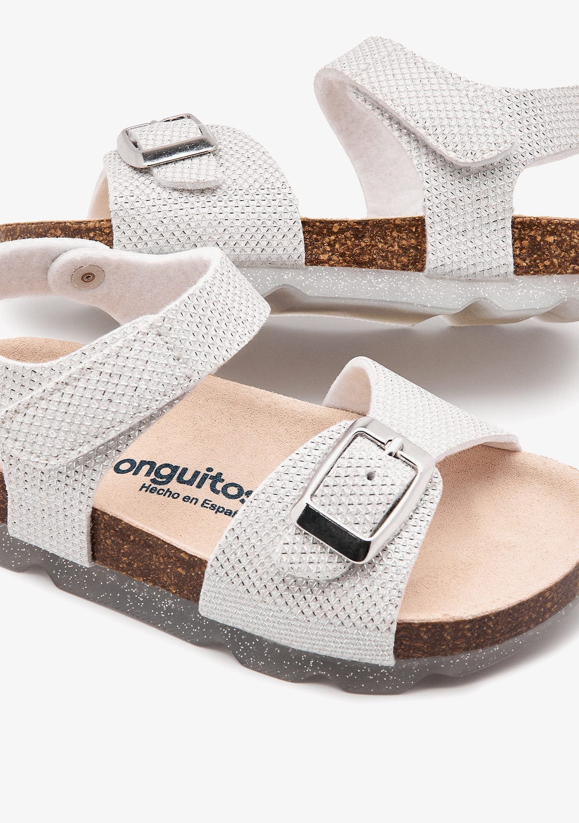 CONGUITOS TIRAS White Bio Texture Sandals