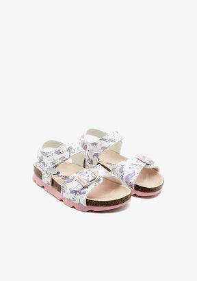 CONGUITOS TIRAS White Unicorns Sandals