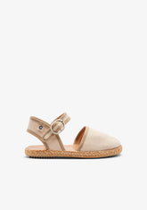 CONGUITOS ZAPATOS / ALPARGATAS Beige Maltinto Buckle Espadrilles