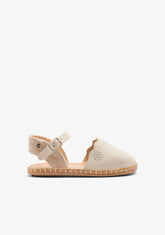 CONGUITOS ZAPATOS / ALPARGATAS Beige Micro Buckle Espadrilles