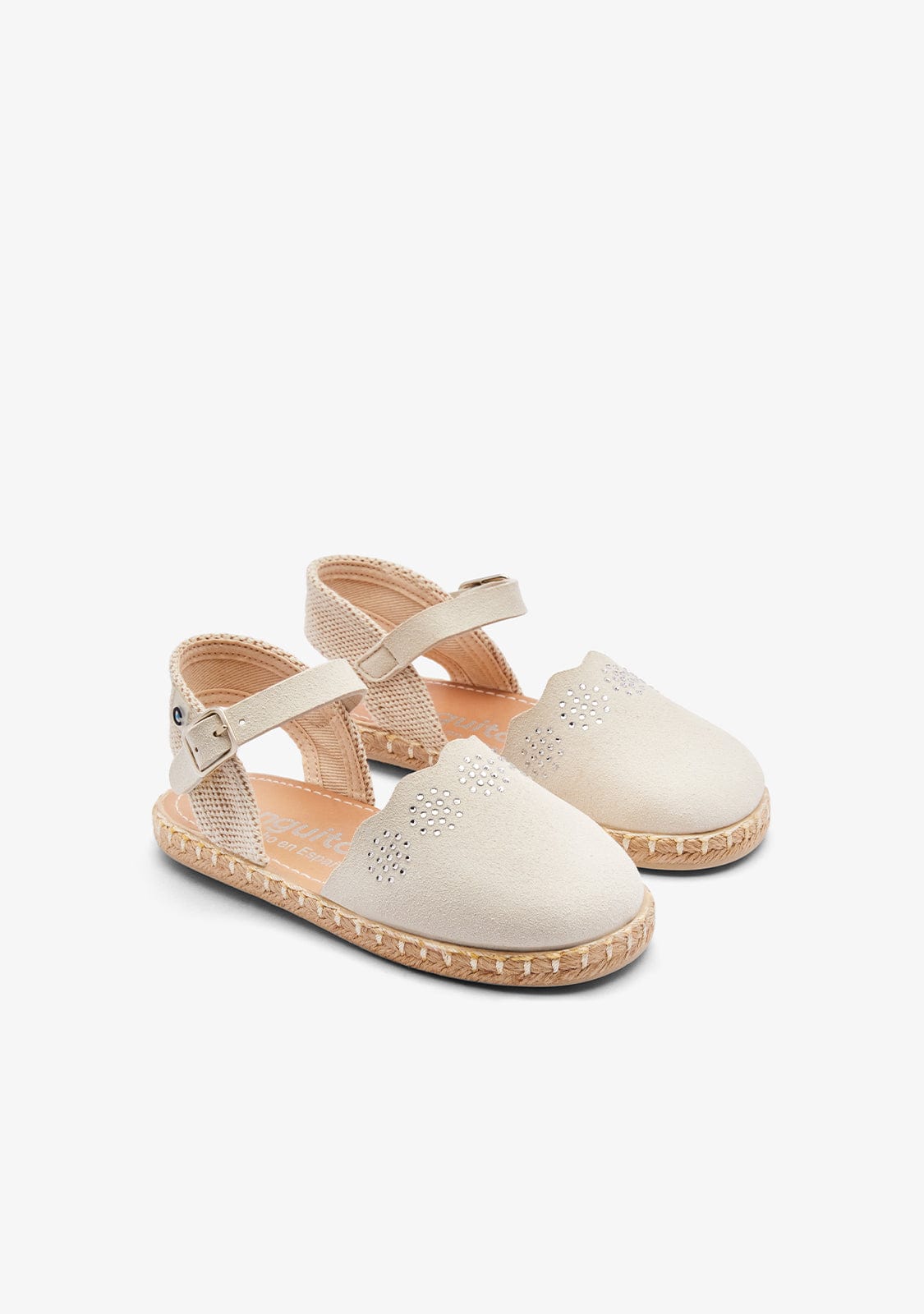 CONGUITOS ZAPATOS / ALPARGATAS Beige Micro Buckle Espadrilles