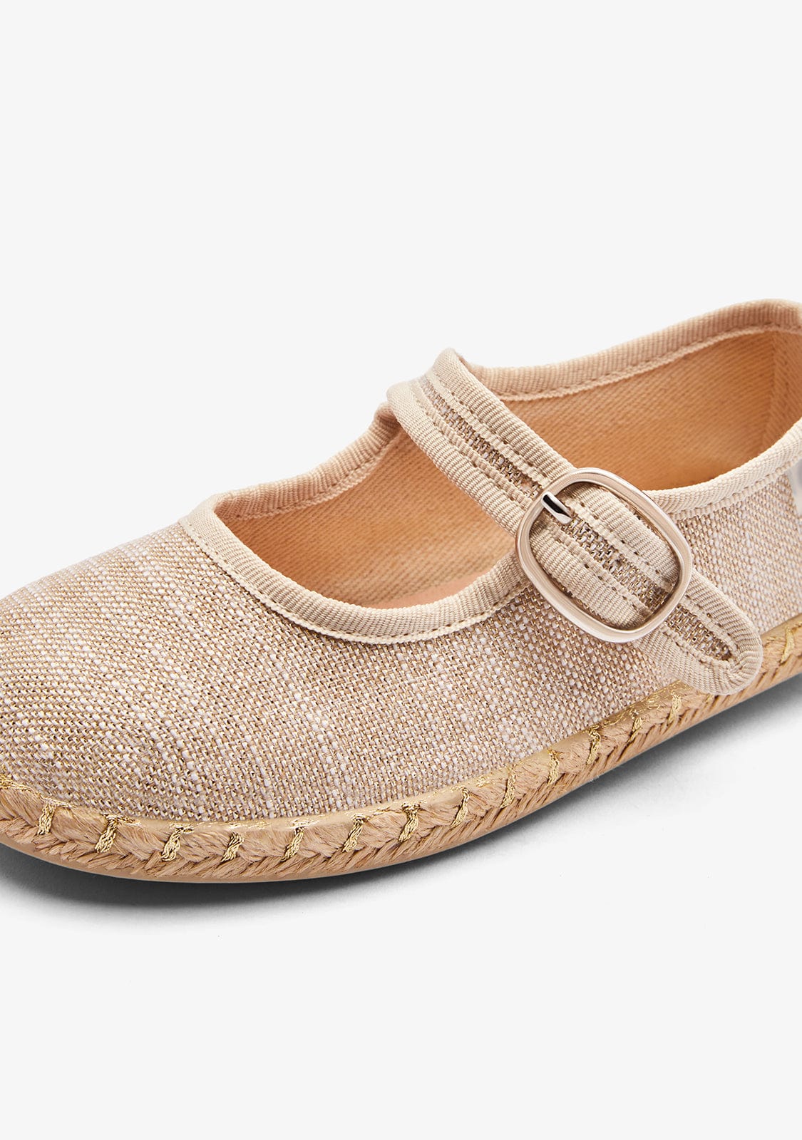 CONGUITOS ZAPATOS / ALPARGATAS Gold Sack Buckle Espadrilles