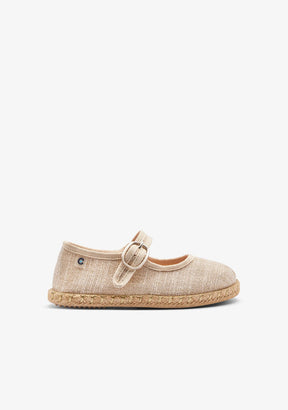 CONGUITOS ZAPATOS / ALPARGATAS Gold Sack Buckle Espadrilles