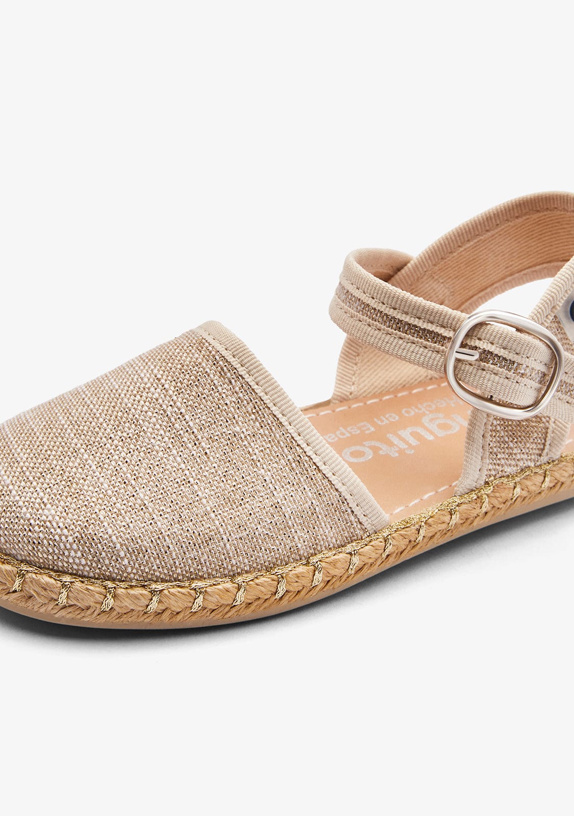 CONGUITOS ZAPATOS / ALPARGATAS Gold Wire Buckle Espadrilles