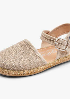 CONGUITOS ZAPATOS / ALPARGATAS Gold Wire Buckle Espadrilles