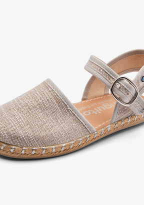 CONGUITOS ZAPATOS / ALPARGATAS Silver Wire Buckle Espadrilles