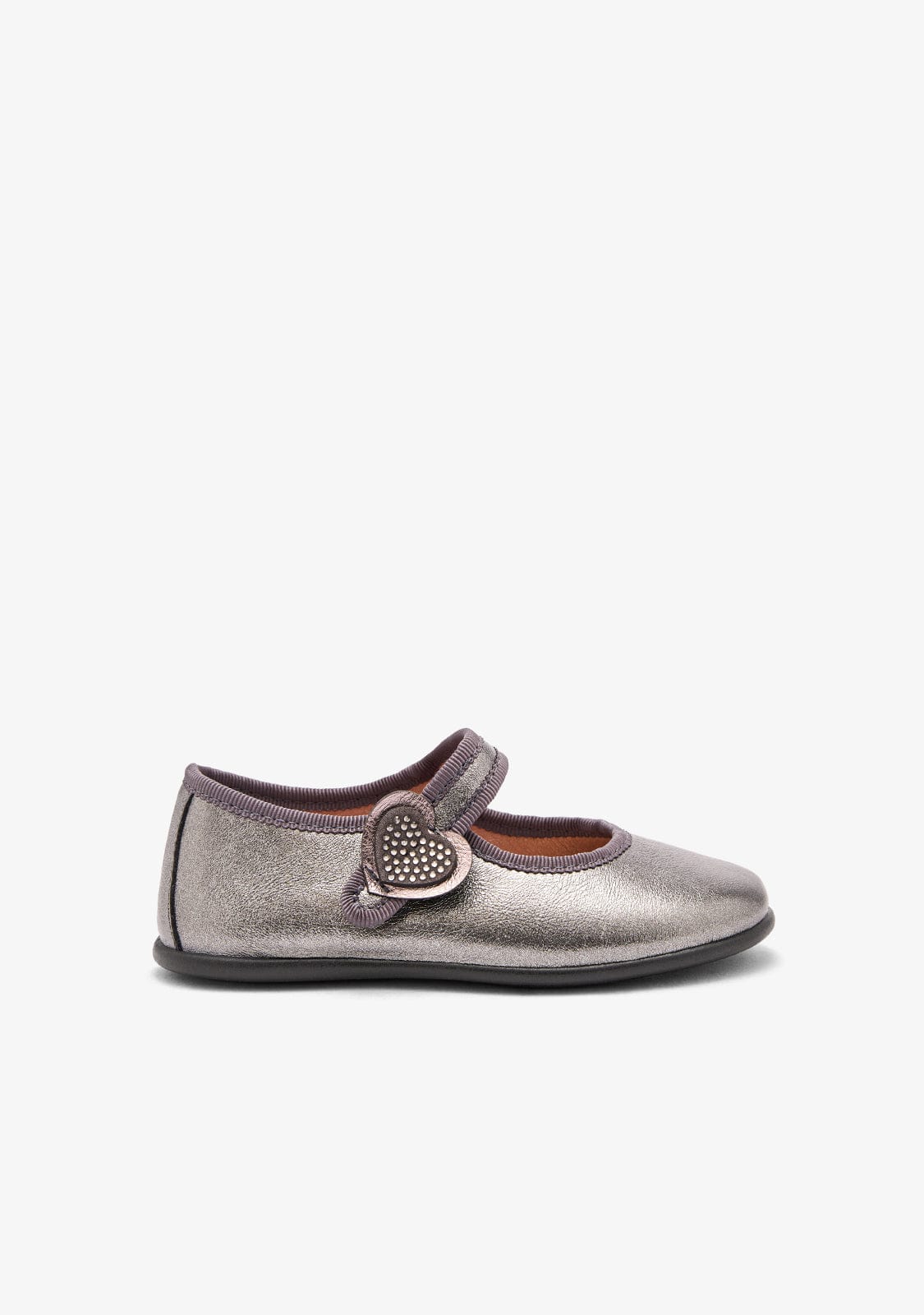 CONGUITOS ZAPATOS / BAILARINAS Antracita Strass Heart Mary Janes