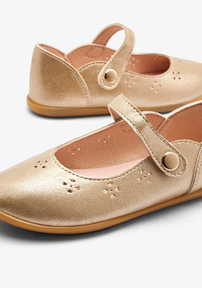 CONGUITOS ZAPATOS / BAILARINAS Metallized Gold Die-Cut Ballerina