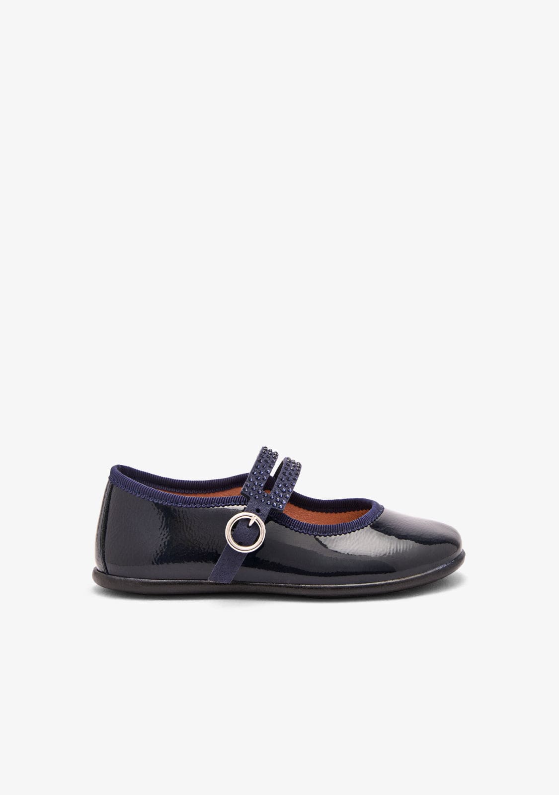 CONGUITOS ZAPATOS / BAILARINAS Navy Strap Patent Mary Janes