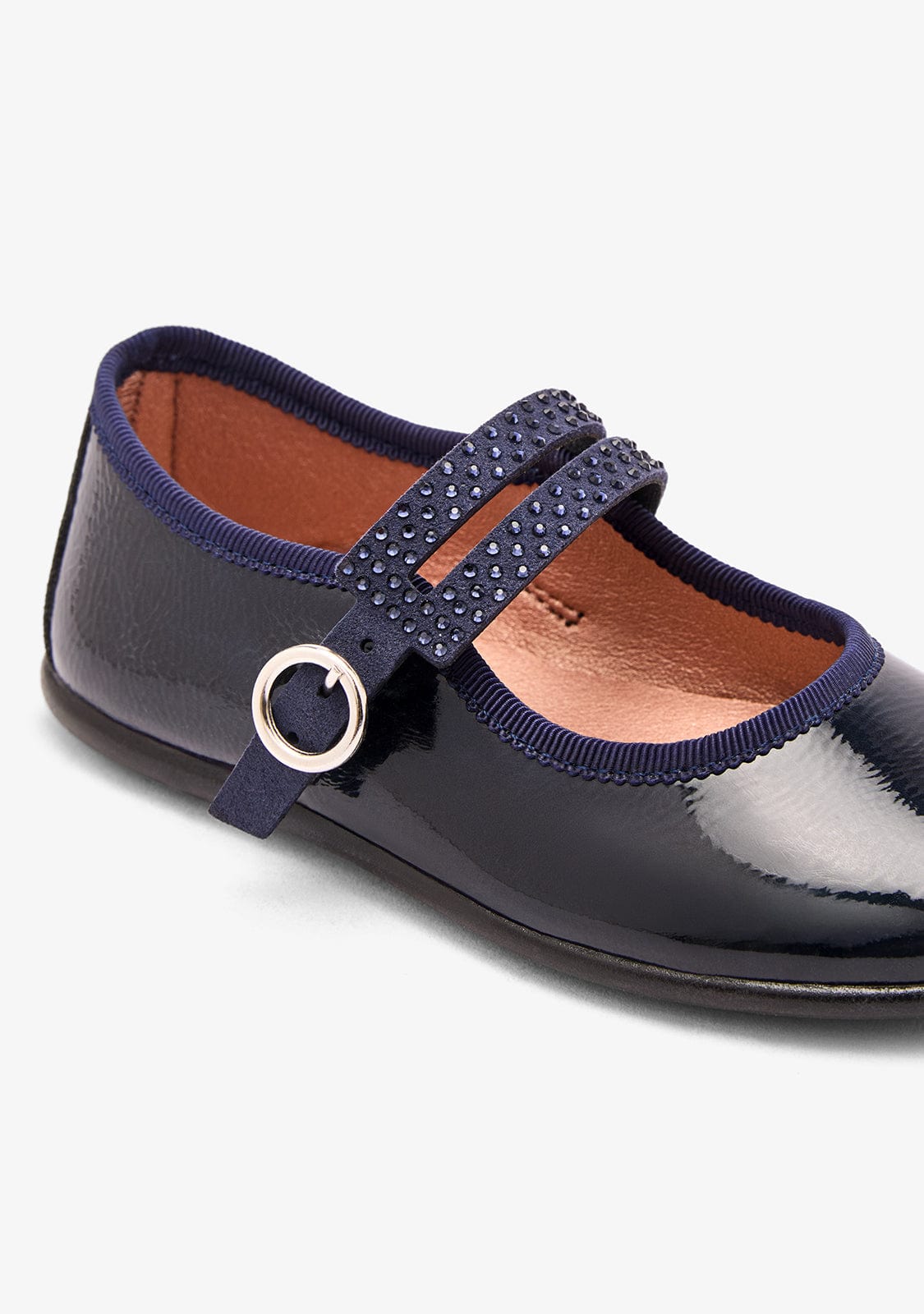 CONGUITOS ZAPATOS / BAILARINAS Navy Strap Patent Mary Janes