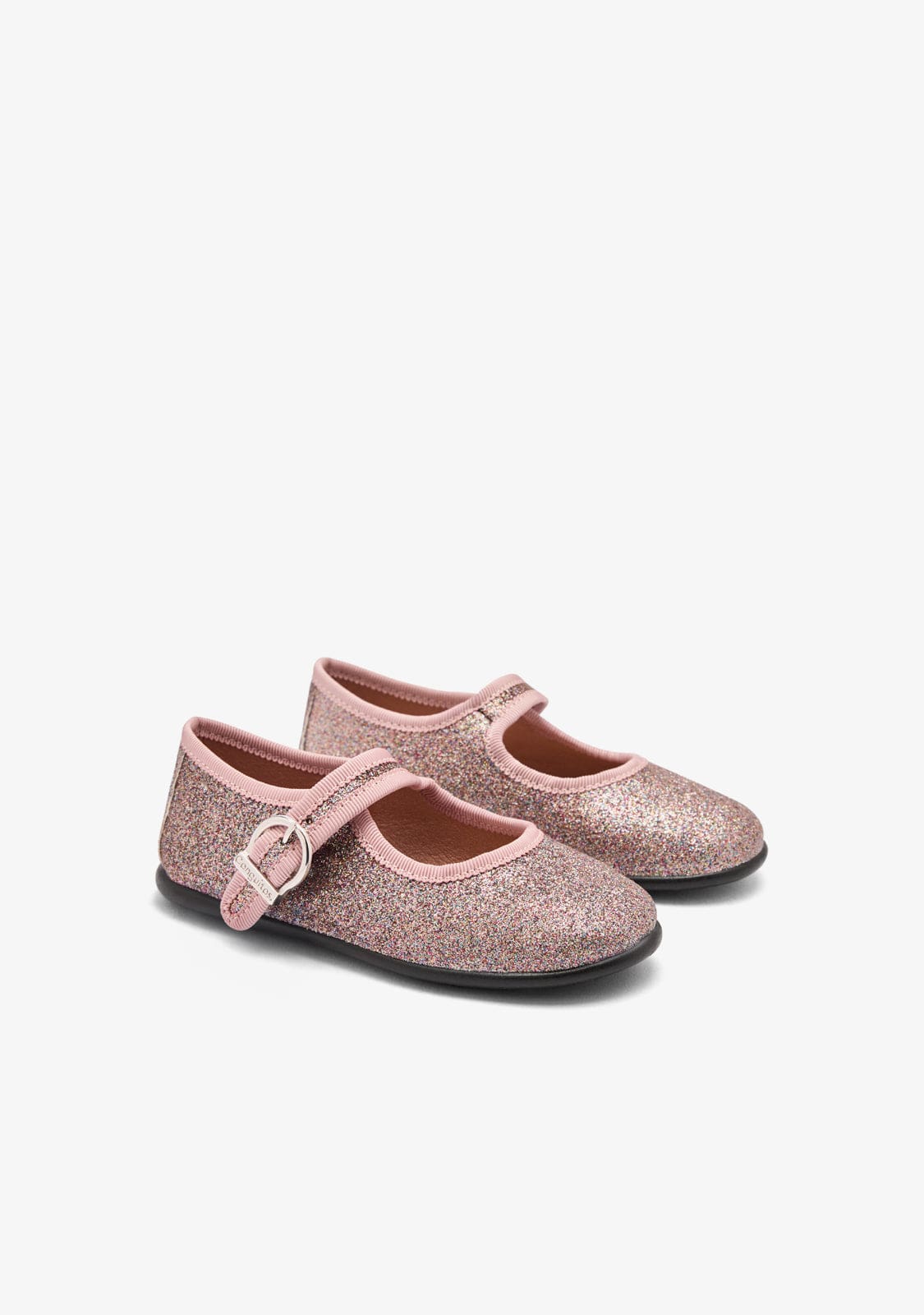 CONGUITOS ZAPATOS / BAILARINAS Pink Glitter Mary Janes