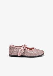 CONGUITOS ZAPATOS / BAILARINAS Pink Glitter Mary Janes