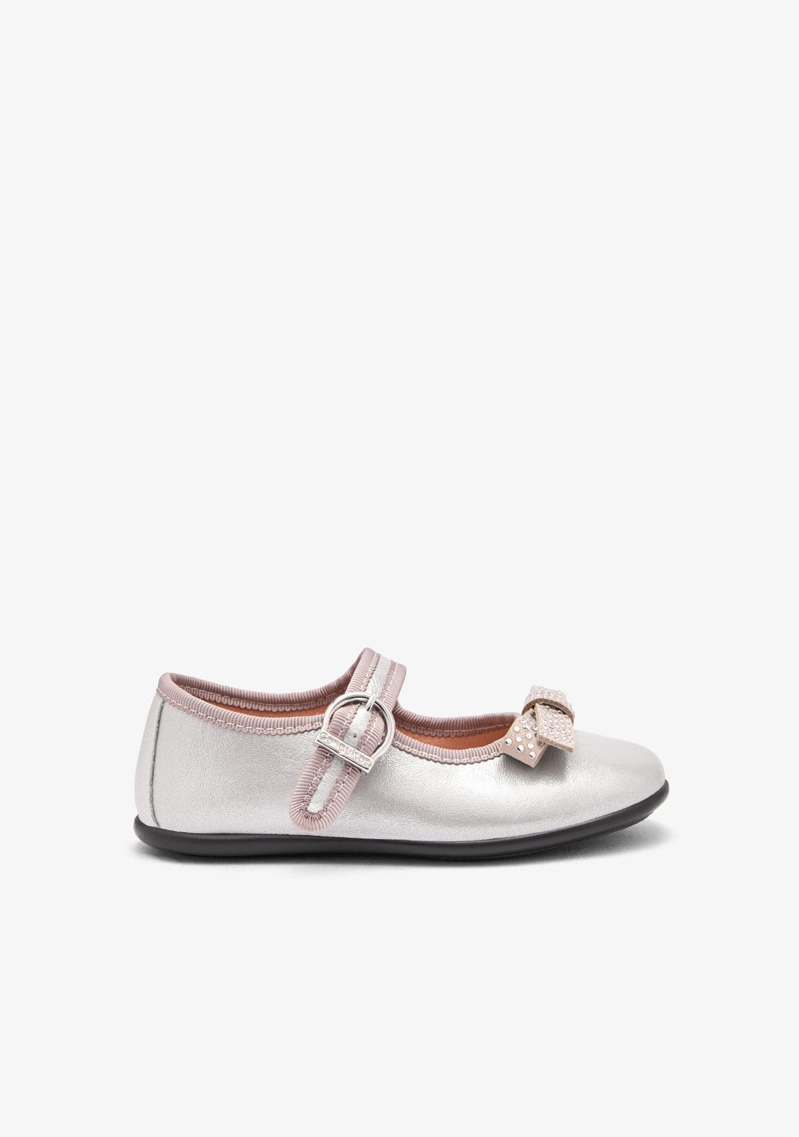 CONGUITOS ZAPATOS / BAILARINAS Silver Bow Mary Janes