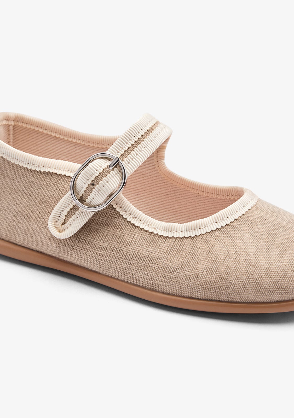 CONGUITOS ZAPATOS / BAILARINAS Taupe Comfort Canvas Ballerinas