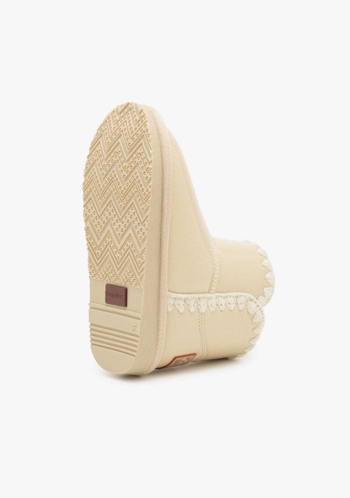CONGUITOS ZAPATOS / BOTAS Y BOTINES / AUSTRALIANA Beige Patent Fur Australian Boots