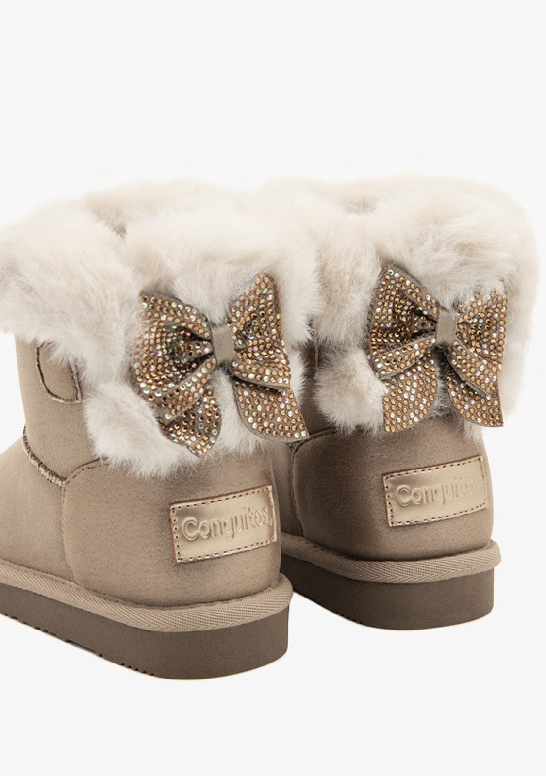 Conguitos Botas Niña 27 Bronze Fur Bow Australian Boots