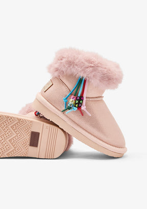 CONGUITOS ZAPATOS / BOTAS Y BOTINES / AUSTRALIANA Pink Patent Charm Fur Australian Boots