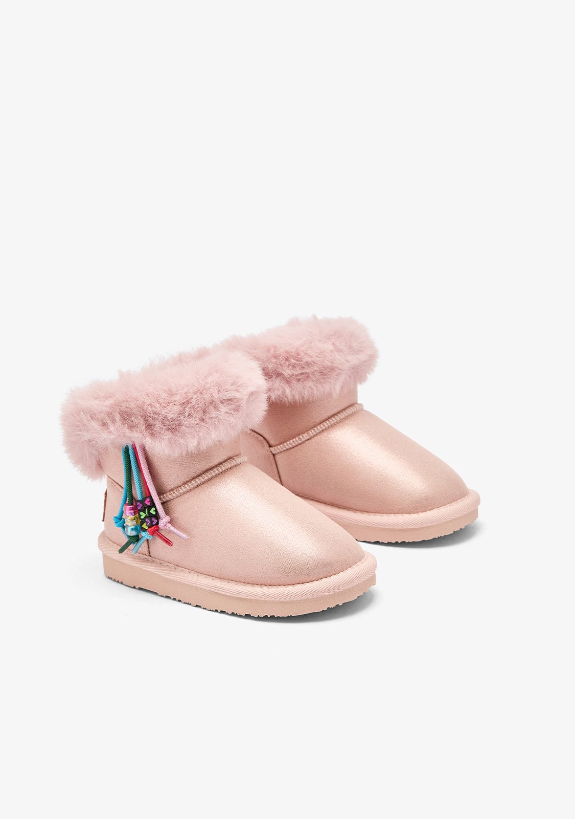 CONGUITOS ZAPATOS / BOTAS Y BOTINES / AUSTRALIANA Pink Patent Charm Fur Australian Boots