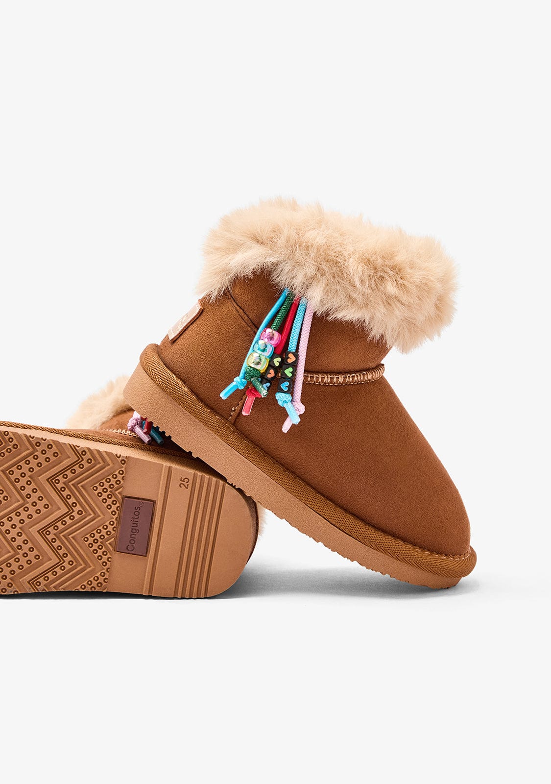 CONGUITOS ZAPATOS / BOTAS Y BOTINES / AUSTRALIANA Tan Charm Fur Australian Boots