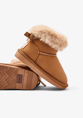 CONGUITOS ZAPATOS / BOTAS Y BOTINES / AUSTRALIANA Tan Strass Bow Australian Boots