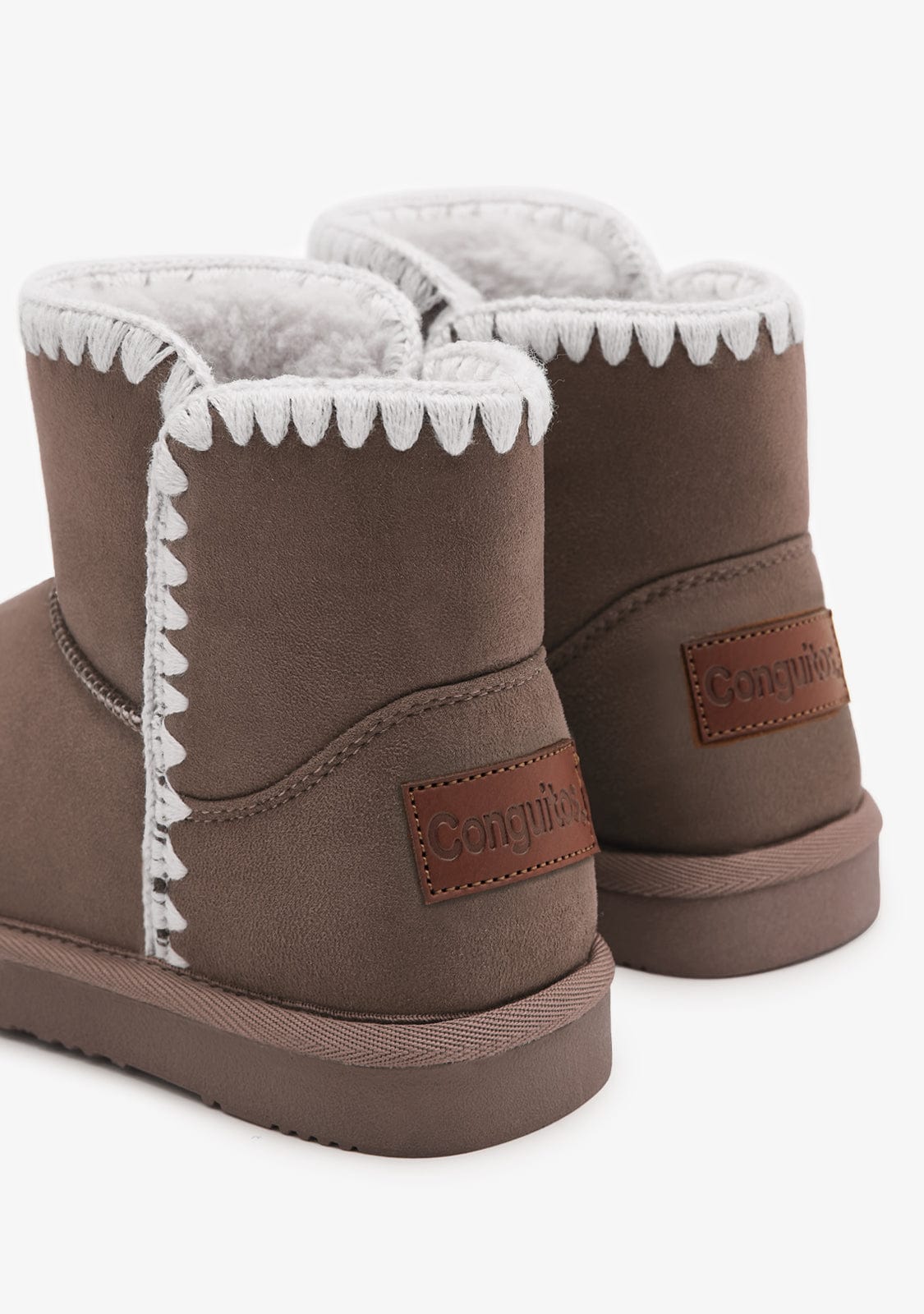 CONGUITOS ZAPATOS / BOTAS Y BOTINES / AUSTRALIANA Taupe Embroidery Low Australian Boots