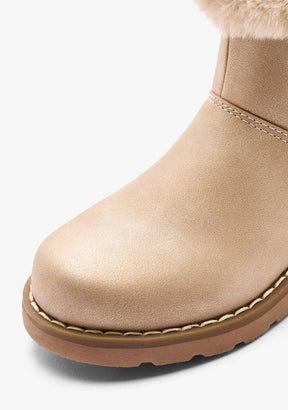 CONGUITOS ZAPATOS / BOTAS Y BOTINES Beige Fur Charm Boots