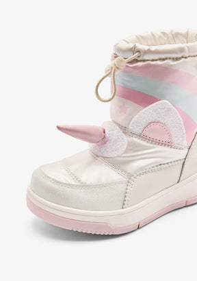 CONGUITOS ZAPATOS / BOTAS Y BOTINES Beige Unicorn Nylon Boots
