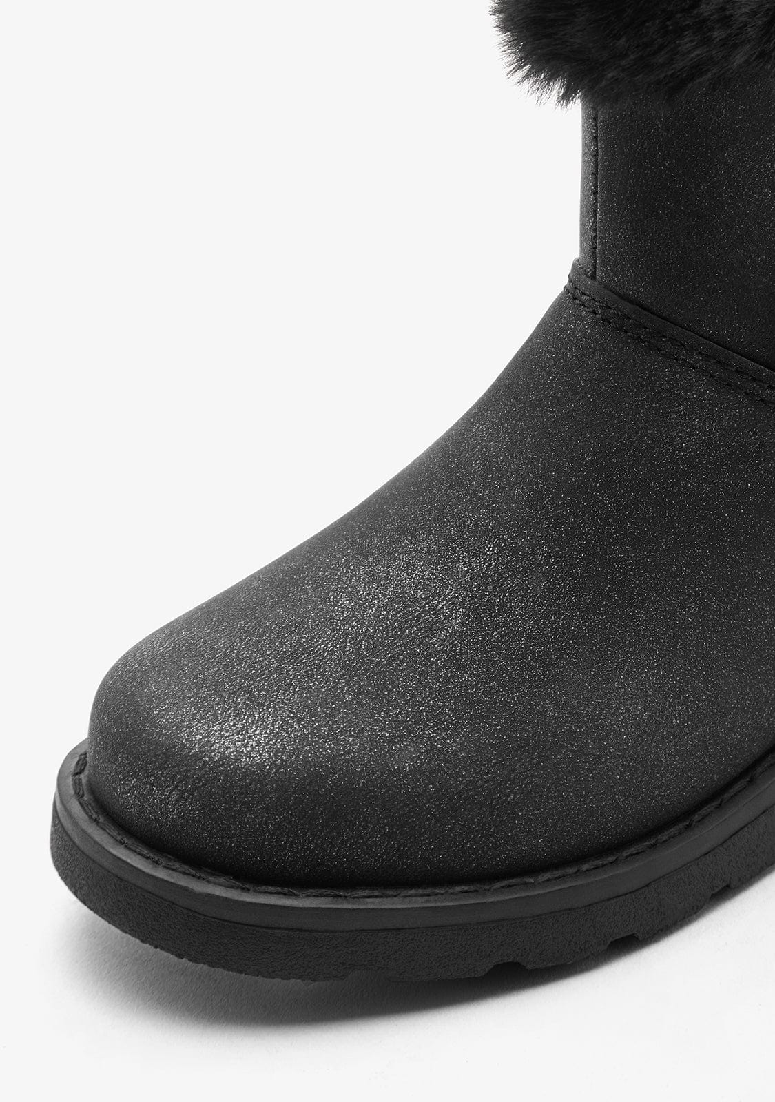 CONGUITOS ZAPATOS / BOTAS Y BOTINES Black Fur Charm Boots
