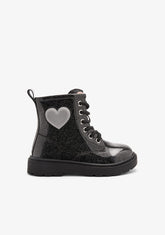 CONGUITOS ZAPATOS / BOTAS Y BOTINES Black Trooper Boots with Lights