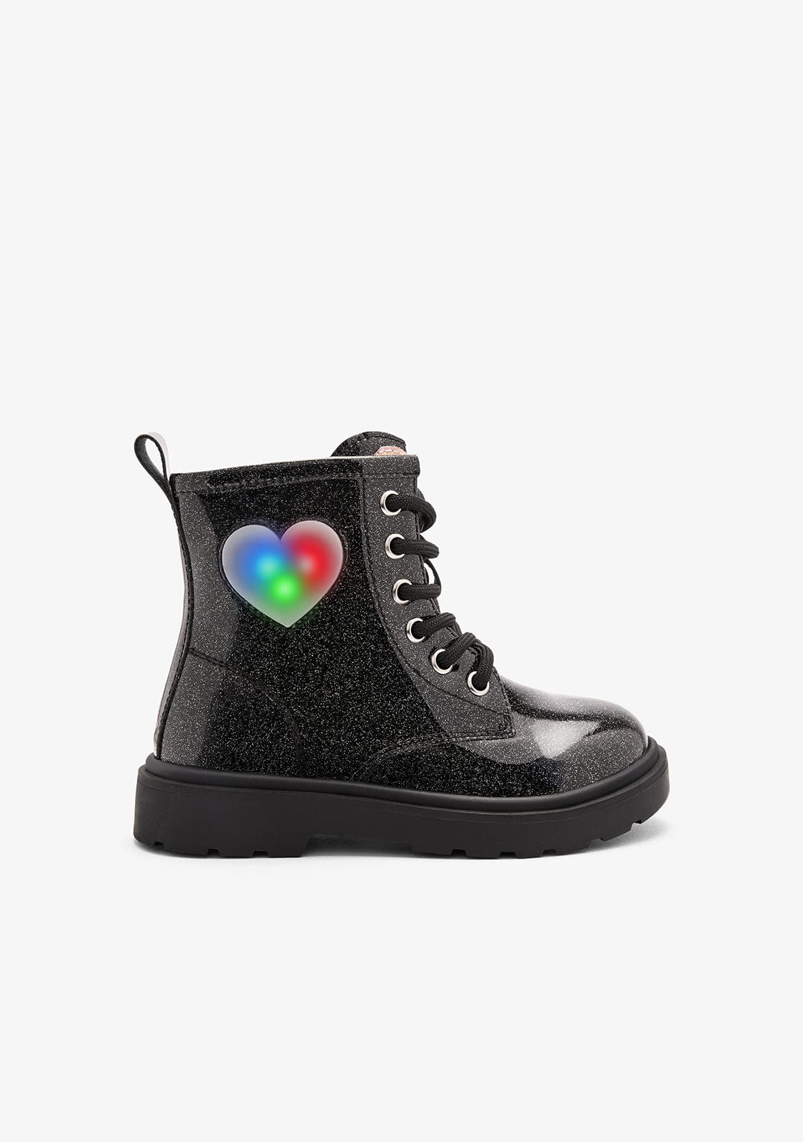 CONGUITOS ZAPATOS / BOTAS Y BOTINES Black Trooper Boots with Lights