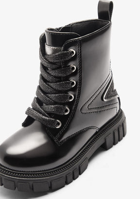 CONGUITOS ZAPATOS / BOTAS Y BOTINES / MILITAR Black Big Star Military Boots