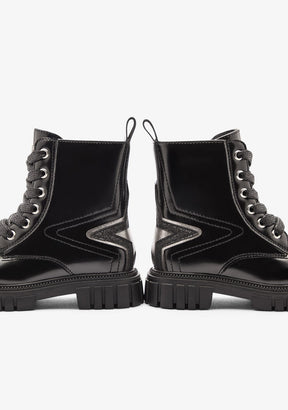 CONGUITOS ZAPATOS / BOTAS Y BOTINES / MILITAR Black Big Star Military Boots