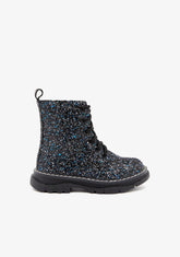 CONGUITOS ZAPATOS / BOTAS Y BOTINES / MILITAR Black Glitter Boots