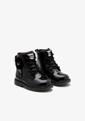 CONGUITOS ZAPATOS / BOTAS Y BOTINES / MILITAR Boots Laces Crown Black