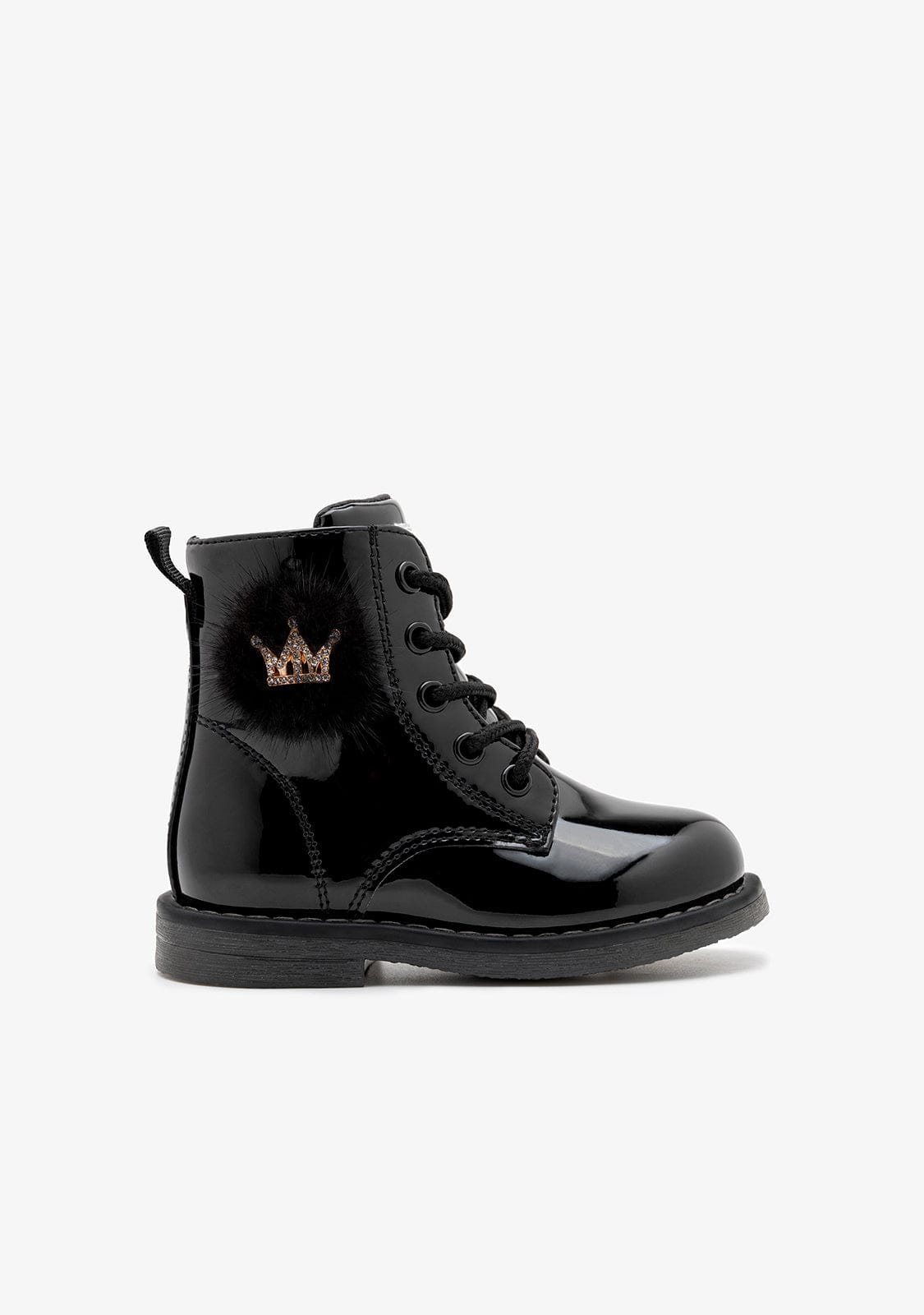 CONGUITOS ZAPATOS / BOTAS Y BOTINES / MILITAR Boots Laces Crown Black