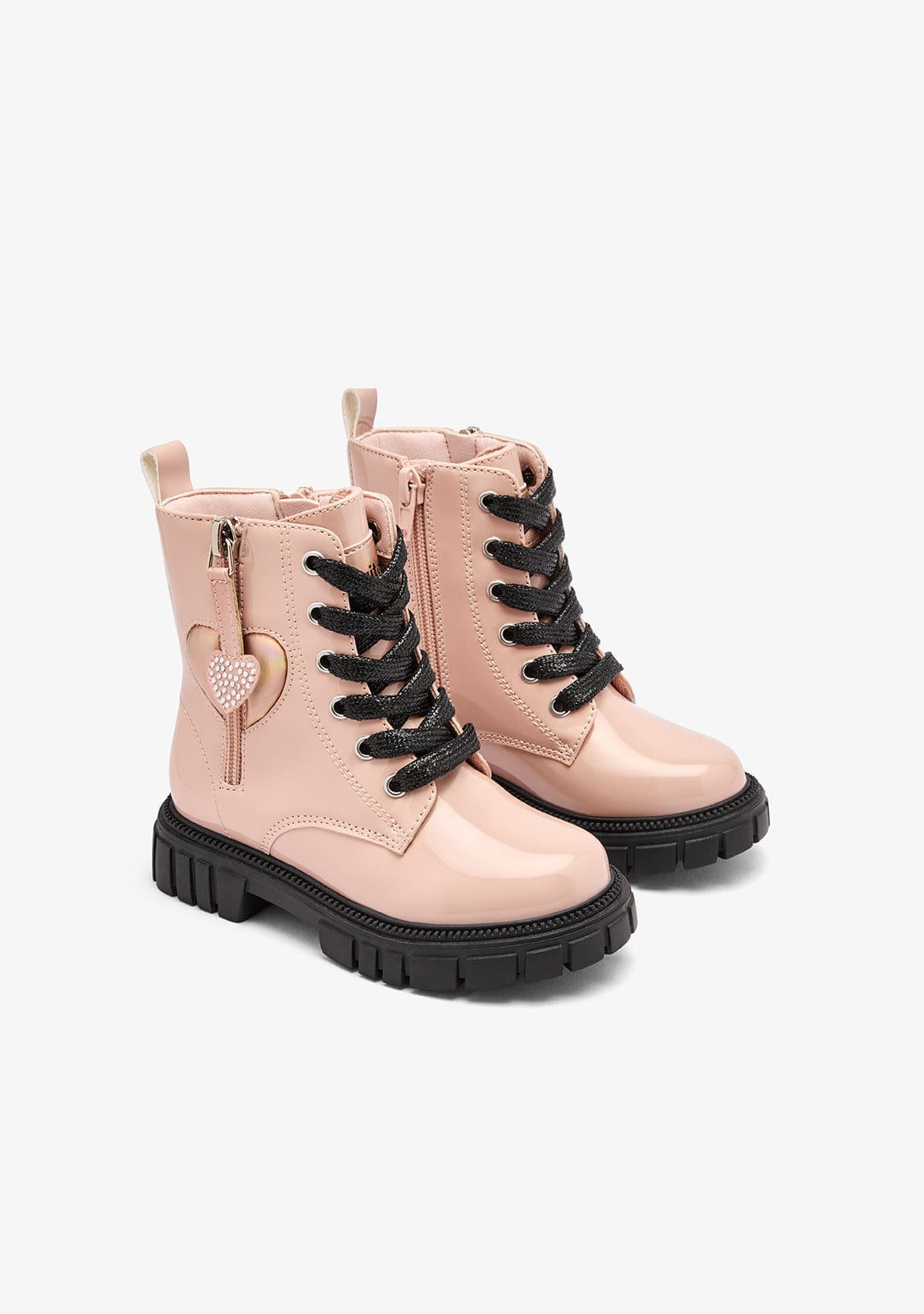 CONGUITOS ZAPATOS / BOTAS Y BOTINES / MILITAR Pink Hearts Military Boots