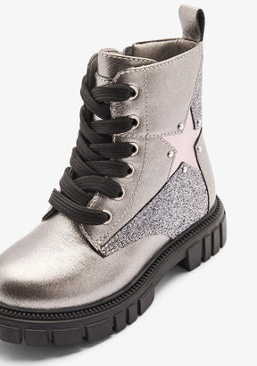 CONGUITOS ZAPATOS / BOTAS Y BOTINES / MILITAR Silver Military Star Boots