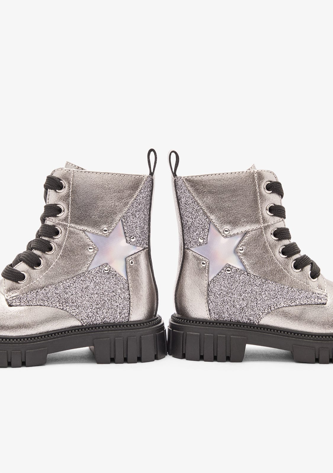 CONGUITOS ZAPATOS / BOTAS Y BOTINES / MILITAR Silver Military Star Boots