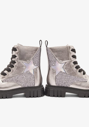 CONGUITOS ZAPATOS / BOTAS Y BOTINES / MILITAR Silver Military Star Boots