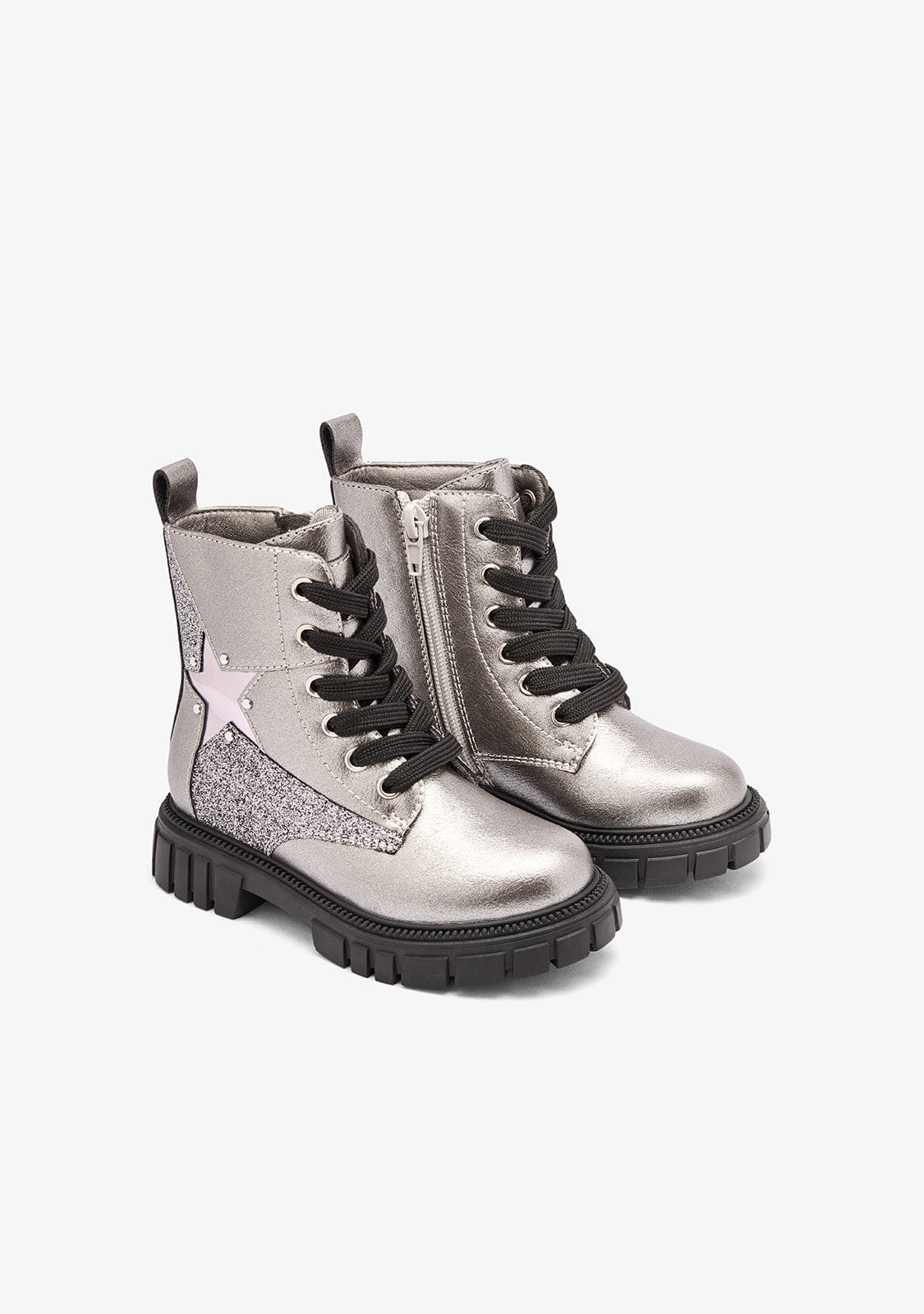 CONGUITOS ZAPATOS / BOTAS Y BOTINES / MILITAR Silver Military Star Boots