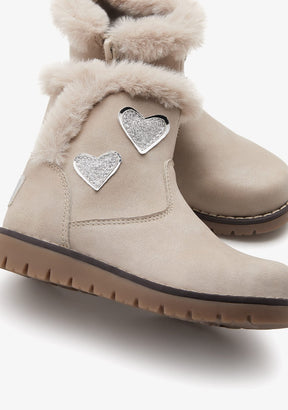 Conguitos ZAPATOS / BOTAS Y BOTINES / MONTAÑA BOOTS PLUSH HEART BEIGE