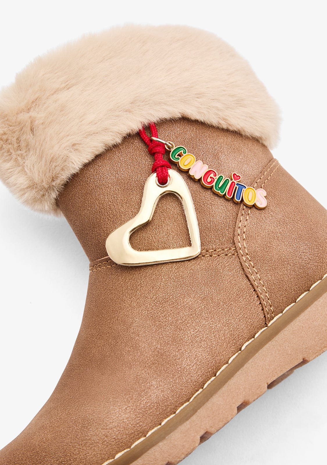 CONGUITOS ZAPATOS / BOTAS Y BOTINES Tan Fur Charm Boots